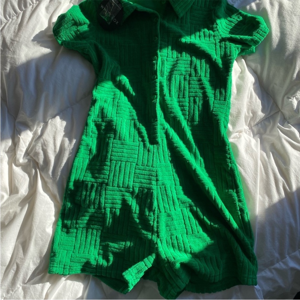 White Fox Green Jumpsuit M (never worn)